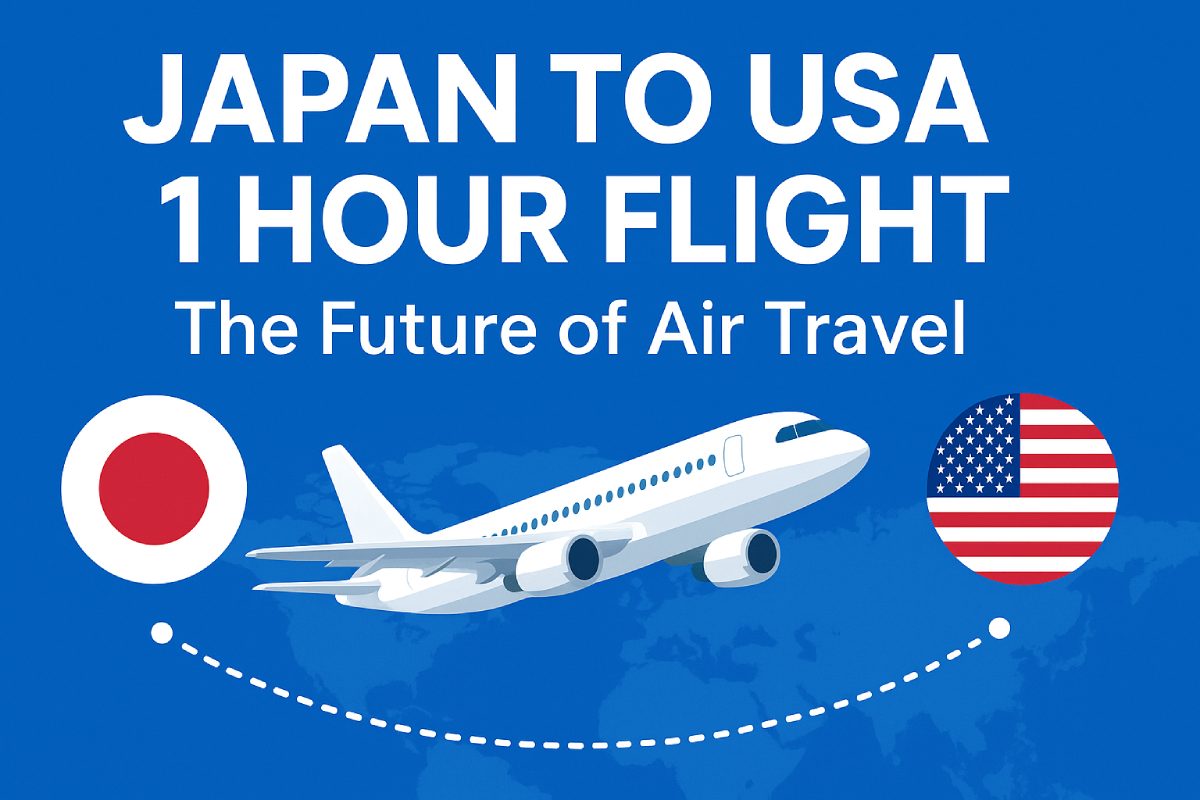 Japan to USA 1 hour flight