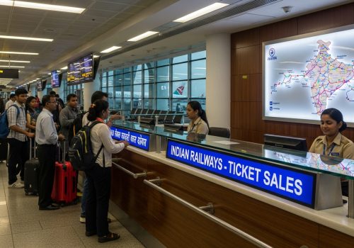 IRCTC Sets Up Ticket Counter For Trains At Ahmedabad International Airport feature image