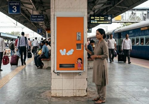 Indian railways sanitary pad vending machine
