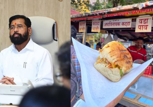 Maharashtra Minister Eknath Shinde Too Can’t Get Enough Of This Vada Pav In Thane East!