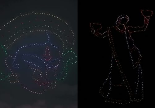 Durga Puja Drone Show Kolkata 2025