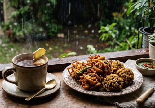 tea and snacks for rainy season